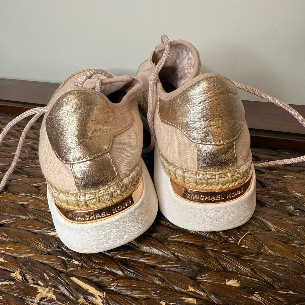 Michael Kors Woman's Finch Lace Up Optic/Ivory